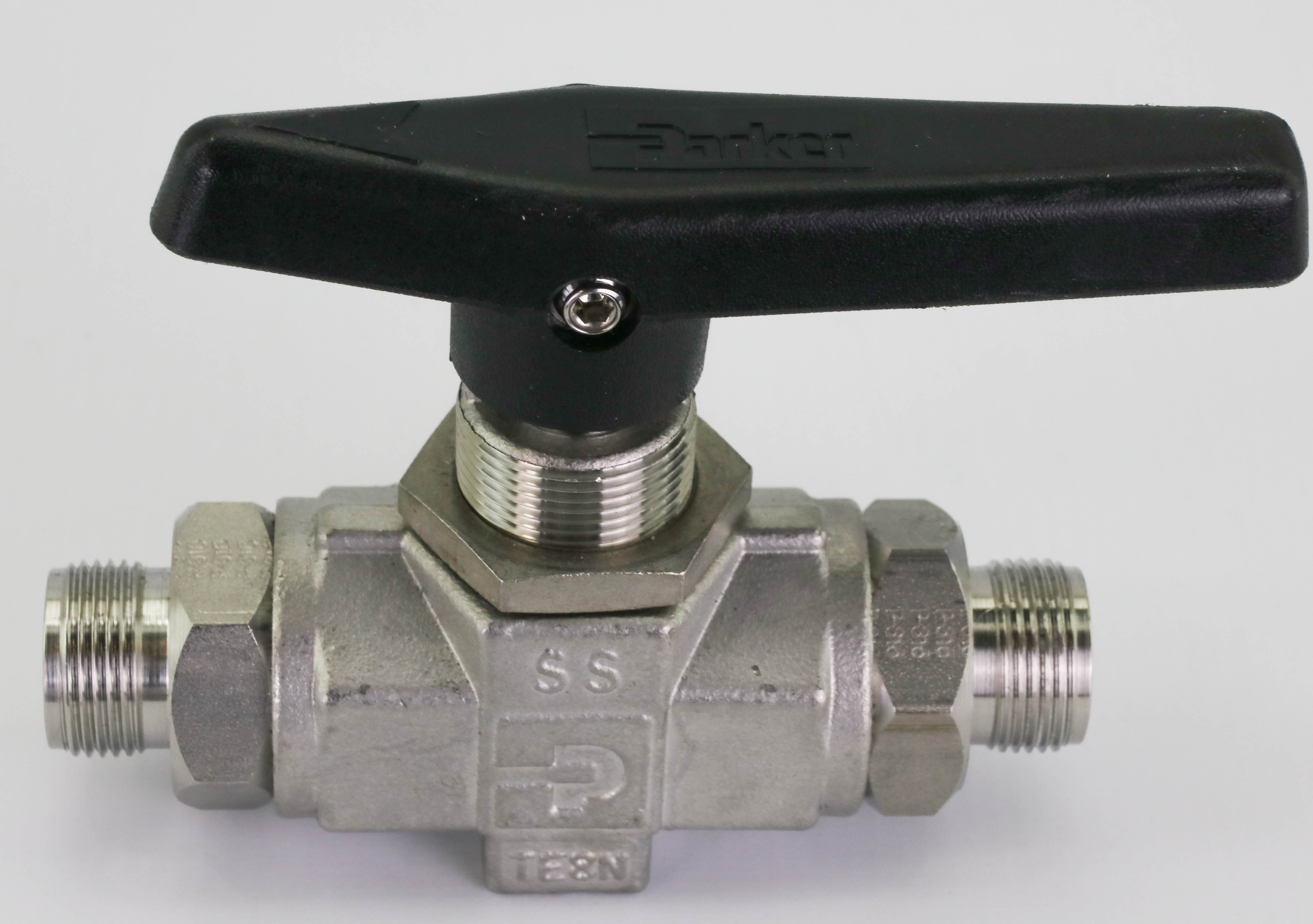 12989 PARKER 2-WAY B-SERIES BALL VALVE 8A-B8LJ2-SSP-C3 - J316Gallery